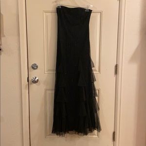 Jessica Mclintock Black Dress with Beading